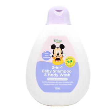 Lil Sunflower Disney Soothing Oatmeal Relief Baby Shampoo & Wash