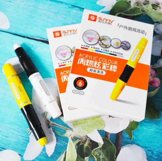 Sunny Acrylic Paint Anywhere (Set of 6 in a Box)