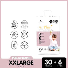 Load image into Gallery viewer, Applecrumby AirPlus 100% Chlorine-Free Pull Up Diapers
