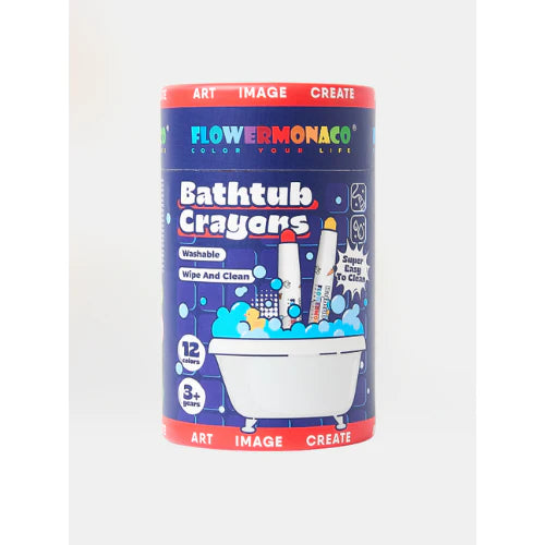 Flower Monaco Bathtub Graffiti Crayons 12 Colors