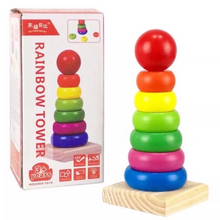 Load image into Gallery viewer, Wooden Rainbow Stacker Small Size
