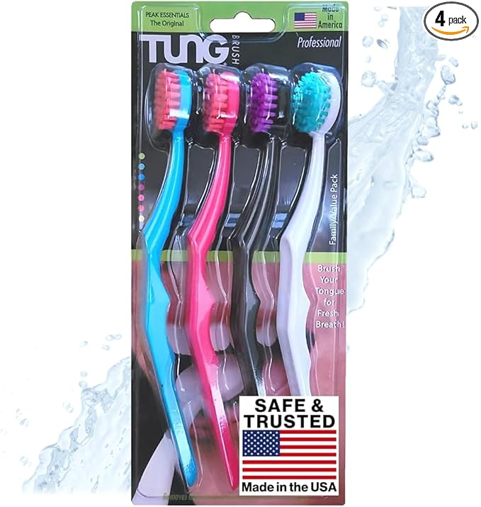 Tung Brush  - 4 Pack - Tongue Cleaner