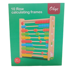 Load image into Gallery viewer, 10-Row Calculating beads Abacus Frame
