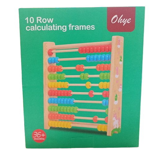 10-Row Calculating beads Abacus Frame