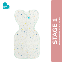 Load image into Gallery viewer, Love to Dream Swaddle up Organic Lite 0.2 TOG Cream Star Dust
