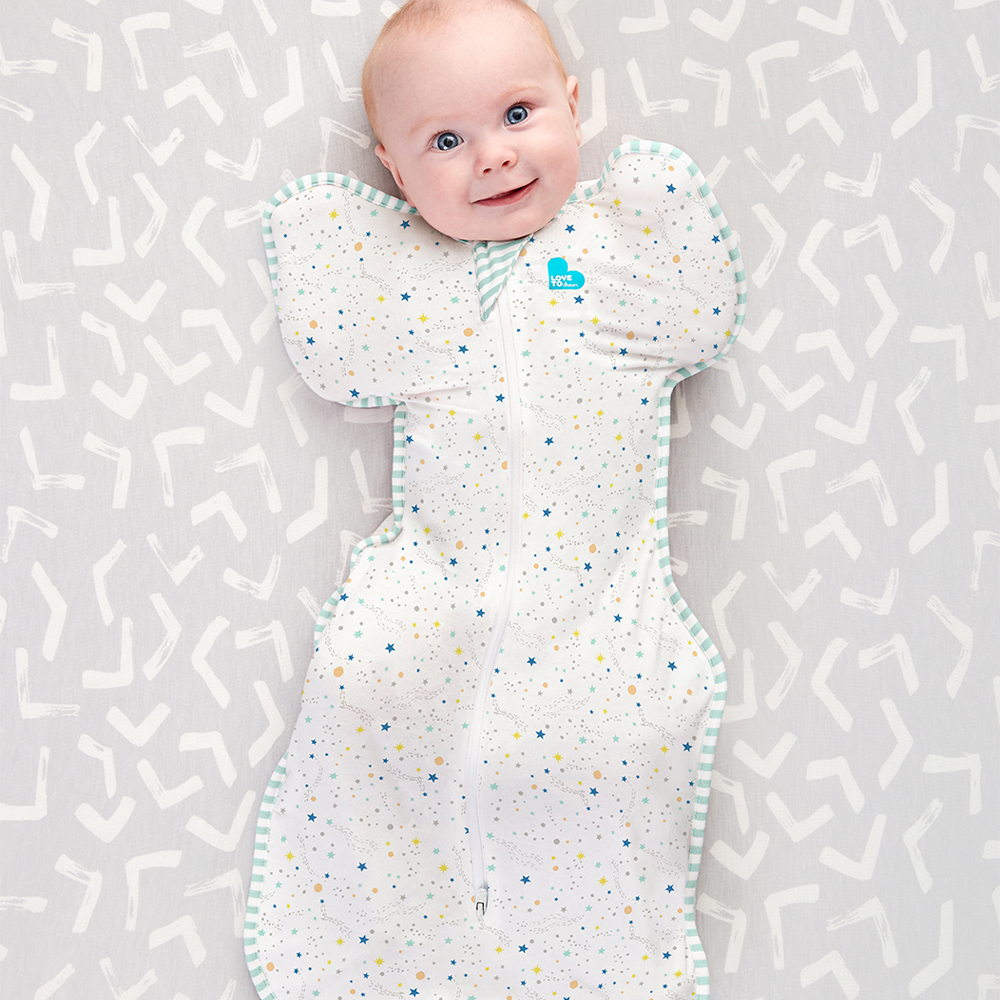 Love to Dream Swaddle up Organic Lite 0.2 TOG Cream Star Dust