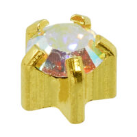 Load image into Gallery viewer, Caflon Clawset - Gold Plated &amp; White Stainless
