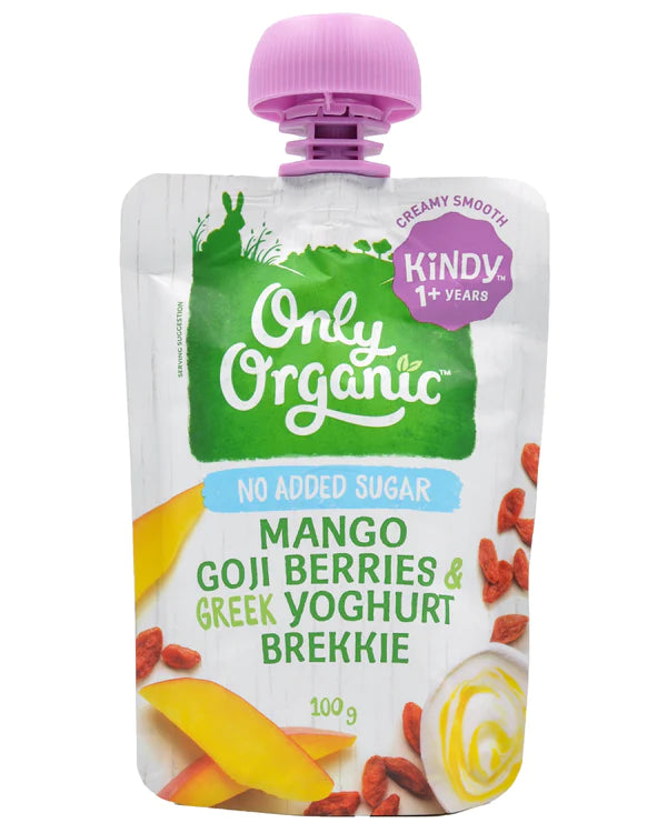 Only Organic Mango Goji Berries & Greek Yoghurt Brekkie  100g (1-5yrs)