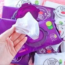 Load image into Gallery viewer, Tiny Nose Baby Saline Wipes Grape 50&#39;s
