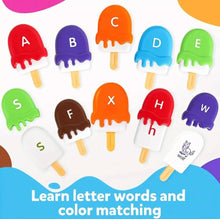 Load image into Gallery viewer, The Kiddie Concept Ice Cream Alphabet Matching Toy
