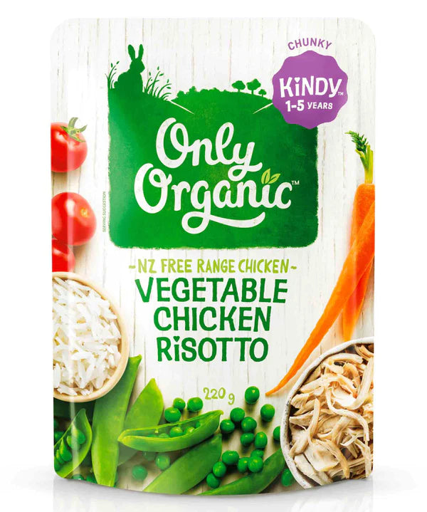 Only Organic Vegetable Chicken Risotto 220g (1-5yrs)
