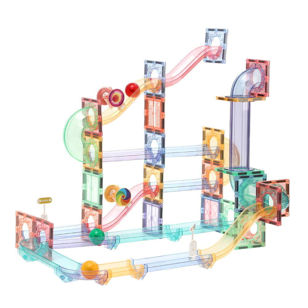 MAGNETIC MARBLE RUN PARADISE 208ピース Amazon.com: GG TOYS Magnetic Marble Run – 208 PCS Magnetic