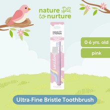Load image into Gallery viewer, Nature To Nurture Wheat Straw Ultra-Fine Bristle Toothbrush 0-6 Yrs Old
