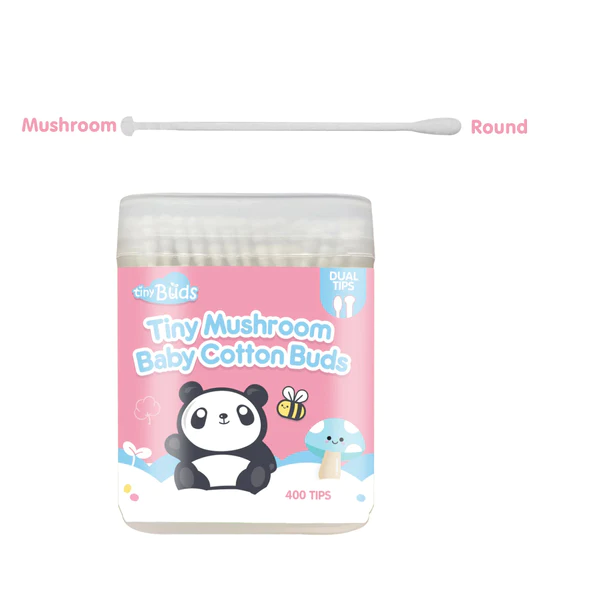 Tiny Buds Tiny Mushroom Baby Cotton Buds (400 tips)