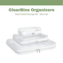 Load image into Gallery viewer, ClearBins Hard Shelled Clear Organizers (S+M+L)
