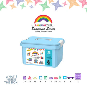 Mimmo and Me Rainbow Tiles - Diamond Series