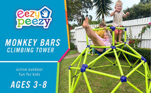 Load image into Gallery viewer, Eezy Peezy Monkey Bars Climbing Tower
