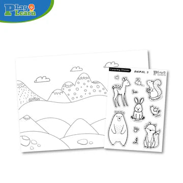 Play Plearn Coloring Sticker