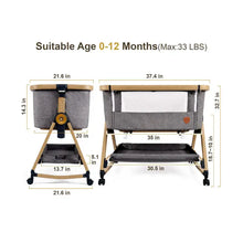 Load image into Gallery viewer, Mambo Co Sleeper Crib Bassinet with Mattress
