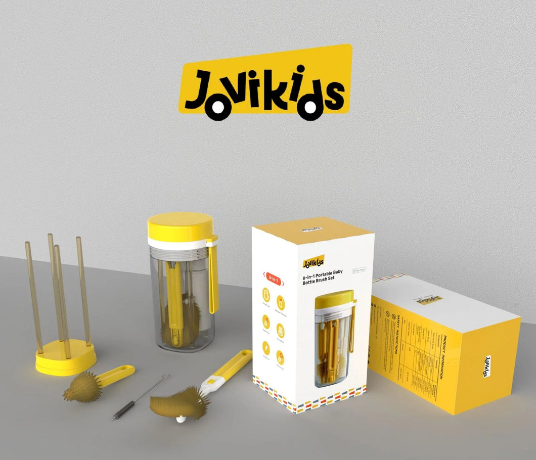 Jovikids Bottle Brush Set with Drying Rack‎