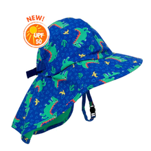 Load image into Gallery viewer, Zoocchini Baby/Toddler Cape Sunhat
