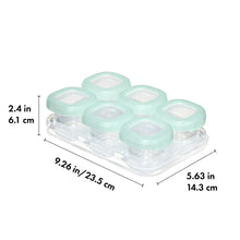Load image into Gallery viewer, Oxo Tot Baby Blocks Freezer Storage Containers 2oz x 6
