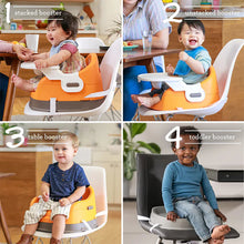 Load image into Gallery viewer, Infantino Grow-With-Me 4-In-1 Two-Can-Dine Feeding Booster Seat - Fox
