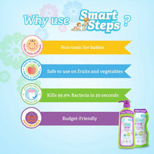 Load image into Gallery viewer, Smart Steps Baby Bottle and Dishwashing Liquid (350mL + 50mL FREE)
