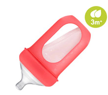 Load image into Gallery viewer, Boon Nursh Silicone Baby Feeding Bottle (with Pouch) 8oz
