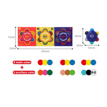 Load image into Gallery viewer, Flower Monaco Pocket Crayons 6 in 1 (3 Pack Set)

