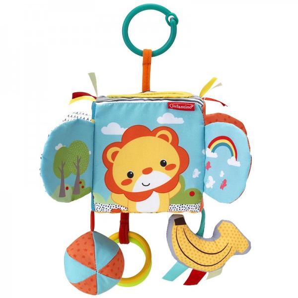 Infantino Peek & Seek Sensory Discovery Cube - Lion