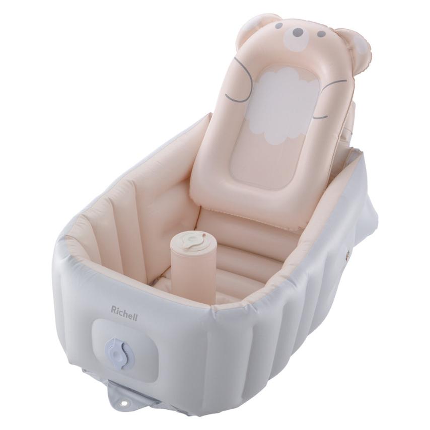 Richell Inflatable Soft Baby Bath Step Up