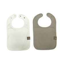 Load image into Gallery viewer, Nathan &amp; Emma Cotton/Fleece Baby Bib
