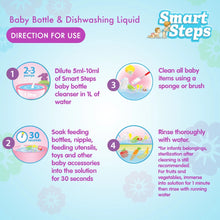 Load image into Gallery viewer, Smart Steps Baby Bottle and Dishwashing Liquid (350mL + 50mL FREE)
