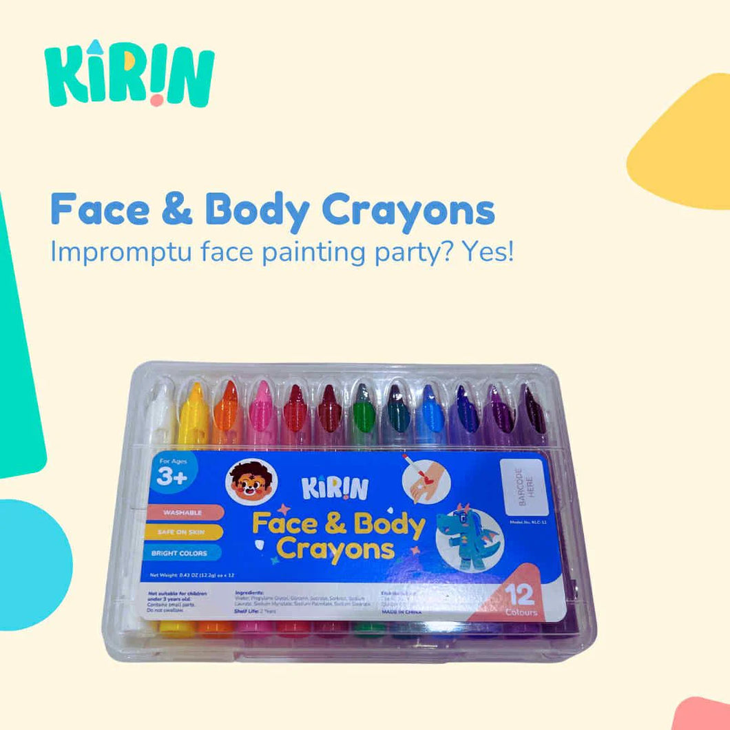Kirin Face and Body Crayon 12s