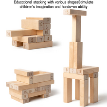 Load image into Gallery viewer, Wooden Colour Stack it, Pack it, &amp; Go - Jengga
