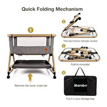 Load image into Gallery viewer, Mambo Co Sleeper Crib Bassinet with Mattress

