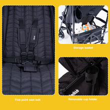 Load image into Gallery viewer, Jovikids Ezra Stroller Black
