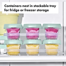 Load image into Gallery viewer, Oxo Tot Baby Blocks Freezer Storage Containers 2oz x 6
