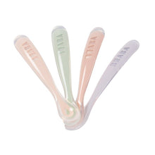 Load image into Gallery viewer, Beaba Set of 4 2nd Age Silicone Spoons
