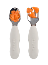 Load image into Gallery viewer, Beaba Set of 2 Stainless Steel Training Pre-Cutlery
