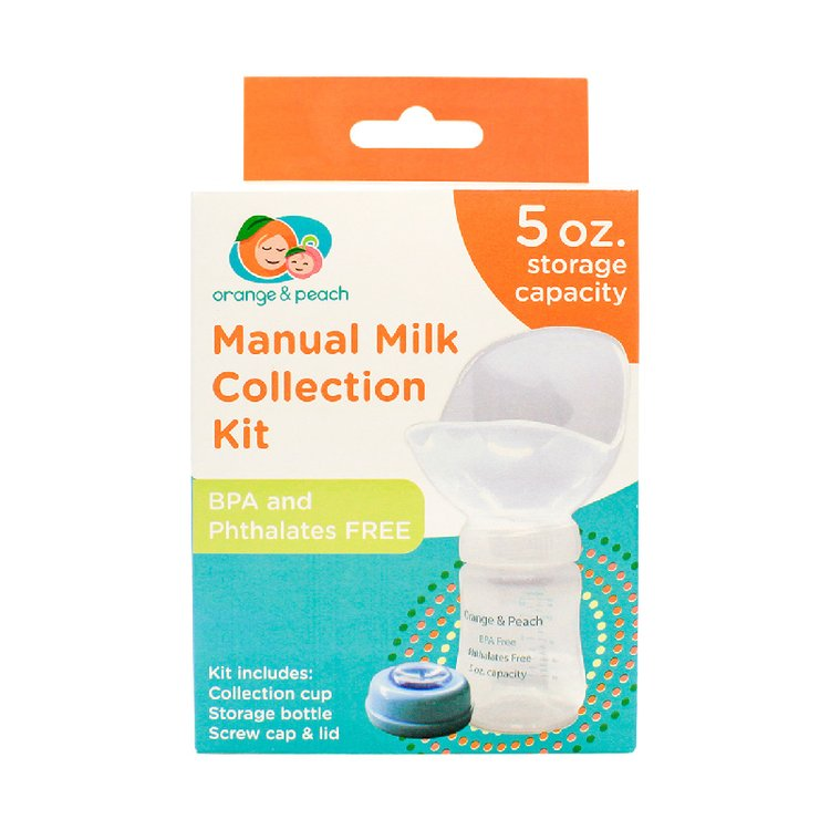 Orange and Peach Manual Milk Collection Kit