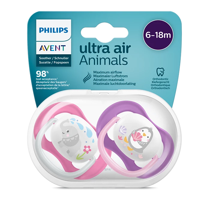 Philips Avent ultra air Animals pacifier 6-18m – Urban Mom