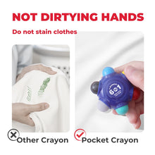 Load image into Gallery viewer, Flower Monaco Pocket Crayons 6 in 1 (3 Pack Set)
