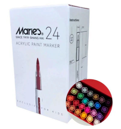 Marie's Acrylic Paint Markers (Set of 24 in Box)