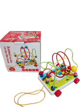 Load image into Gallery viewer, Animal Trailer Circle The Bead Wooden Toys
