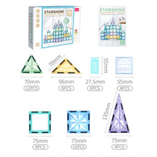 Load image into Gallery viewer, Playdate Kebo Starshine Magnetic Tiles
