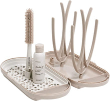 Load image into Gallery viewer, Mother-K Portable Feeding Bottle Drying Rack Set Cream
