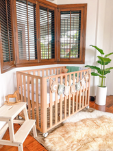 Load image into Gallery viewer, Barnmöbler  Hansel Convertible Crib in Natural Wood
