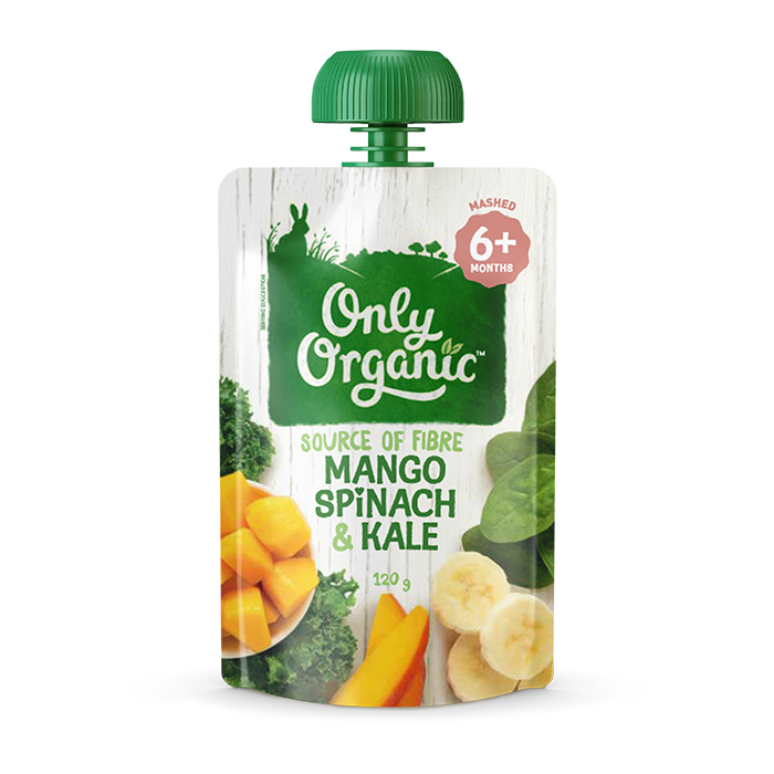 Only Organic Mango, Spinach & Kale 120g (6+months)